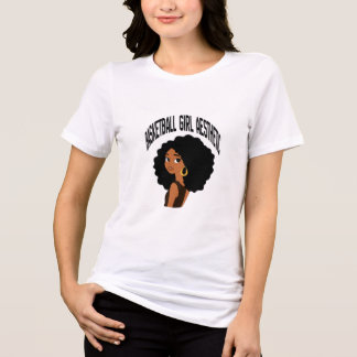 Camiseta Triblenda Estética de chica de baloncesto Aros de mujeres 