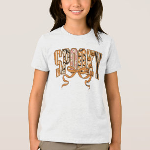 Camiseta Triblenda Estética de Halloween Coqueta Espeluznante-66166