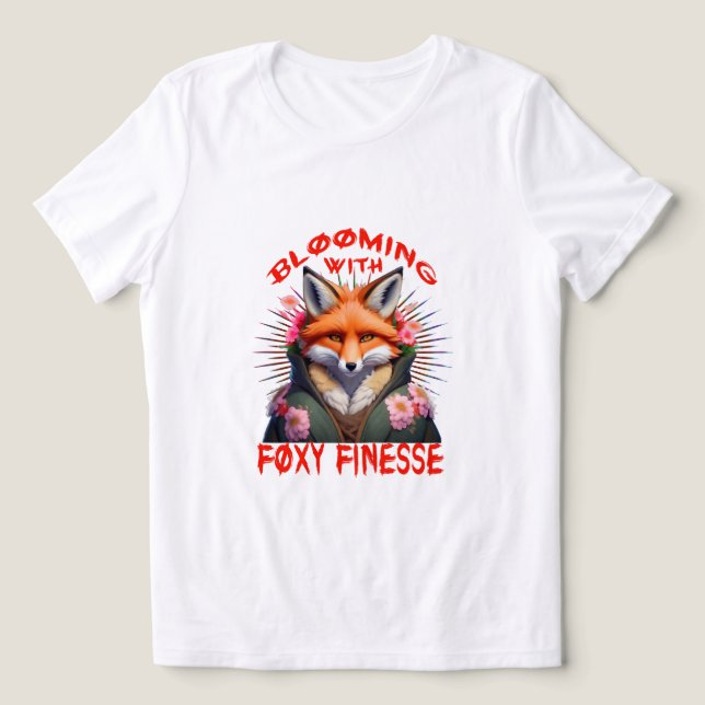 Camiseta Triblenda Estética de la moda de Fox en auge (Diseño delantero )