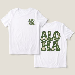 Camiseta Triblenda Estética de playa tropical retro Aloha personaliza