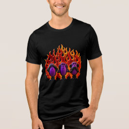 Camiseta Triblenda Estilo '3 monos sabios' en llamas 01