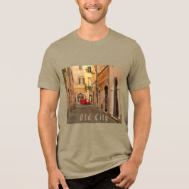 Camiseta Triblenda Estilo Antiguo, Ciudad Antigua, Coche Antiguo, Est