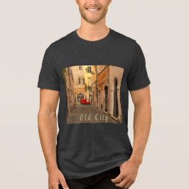 Camiseta Triblenda Estilo Antiguo, Ciudad Antigua, Coche Antiguo, Est