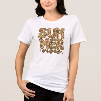 Camiseta Triblenda Estilo Boho Amazigh de Verano Floral