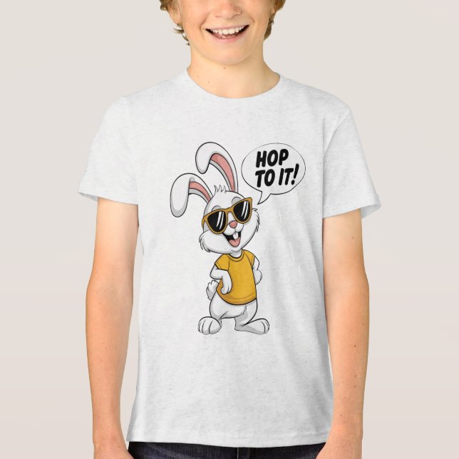 Camiseta Triblenda Estilo Bunny: Esperar a ello (Anverso)