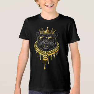 Camiseta Triblenda Estilo callejero Pantera Rey del Drip