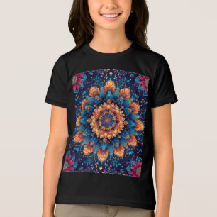 Camiseta Triblenda Estilo de arte digital Mandala Flower 23907.