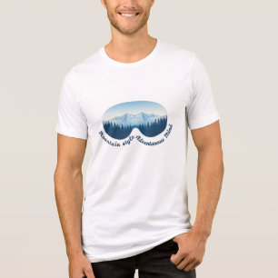 Camiseta Triblenda Estilo de Montaña, Mente Aventurera: Gafas de Esqu
