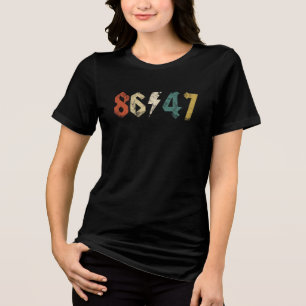 Camiseta Triblenda Estilo de rock 80 retro anti Trump