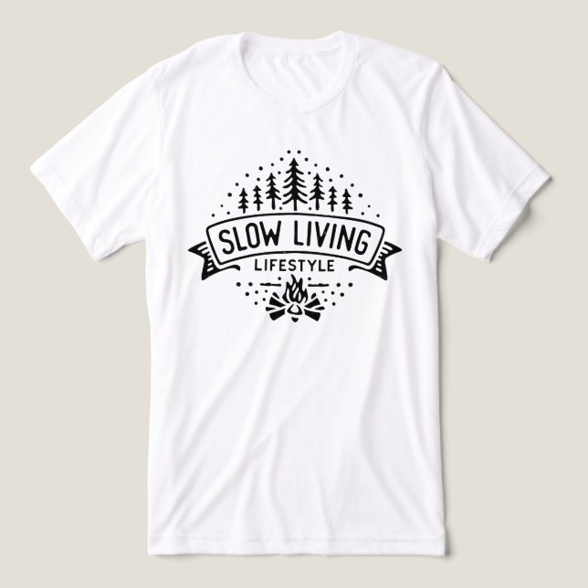 Camiseta Triblenda Estilo de vida lento (Diseño delantero )