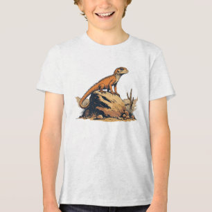 Camiseta Triblenda Estilo de vintage del Deert Lizard