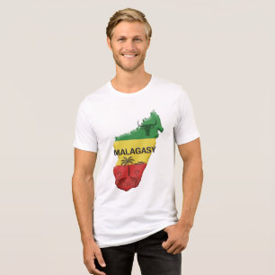 CAMISETA TRIBLENDA ESTILO MALAGASY