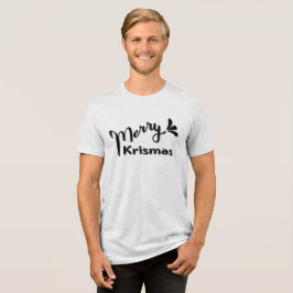 Camiseta Triblenda Estilo Retro Feliz Navidad