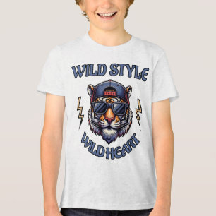 Camiseta Triblenda Estilo salvaje, corazón salvaje 1