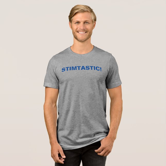 Camiseta Triblenda ¡ESTIMÁSTICO! Orgullo de Estímulo de la Neurodiver (Anverso Completa)