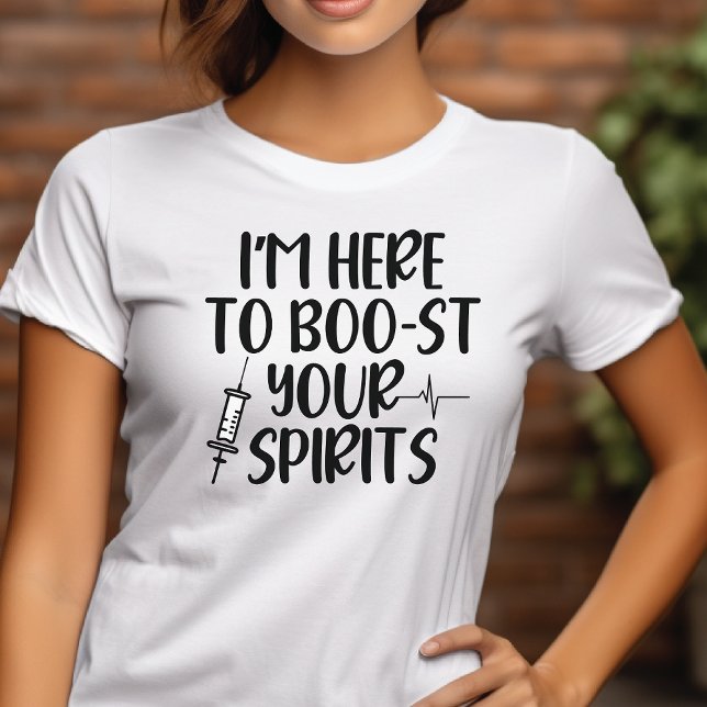 Camiseta Triblenda Estoy aquí para boicotear tu Halloween espiritual (I'm Here To Boo-st Your Spirits Halloween T-shirt)