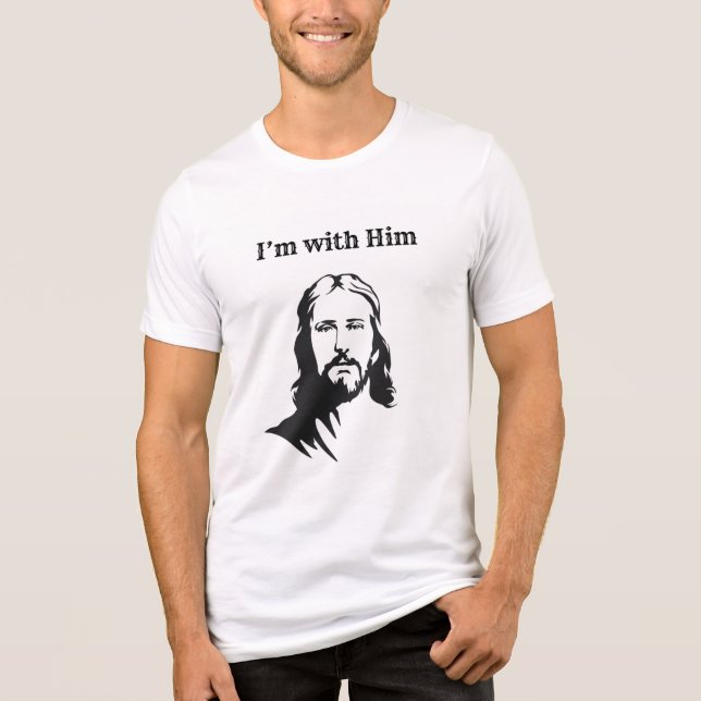 Camiseta Triblenda Estoy con él (Jesús) (Anverso)
