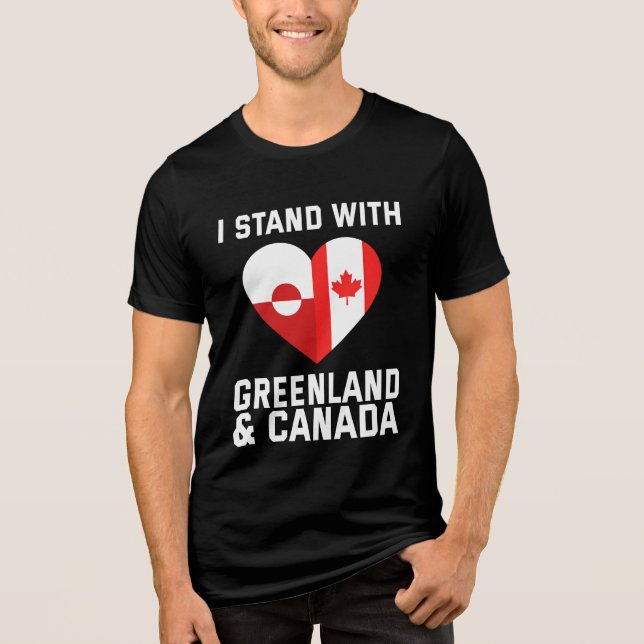Camiseta Triblenda Estoy Con Groenlandia Y Canadá (Anverso)