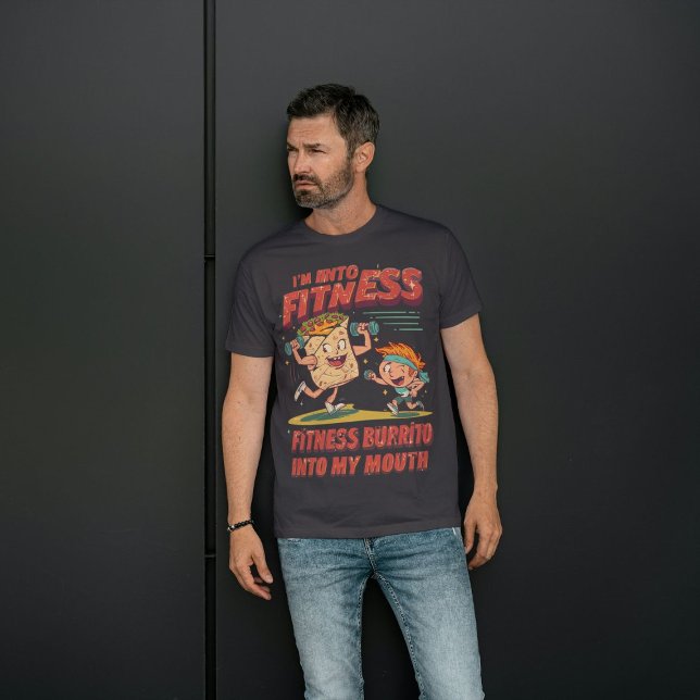 Camiseta Triblenda Estoy en un burrito de aptitud para el ejercicio e (Subido por el creador)