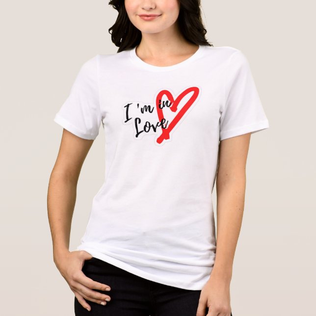 Camiseta Triblenda "Estoy enamorado" Tee (Anverso)