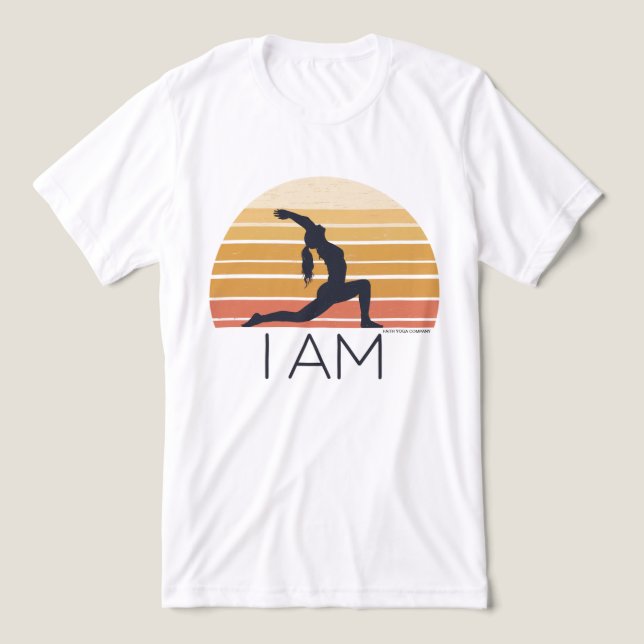 CAMISETA TRIBLENDA ESTOY FELIZ YOGA ROPA LOGO (Diseño delantero )