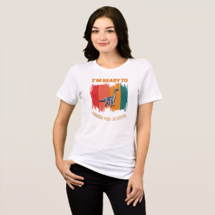 Camiseta Triblenda Estoy listo para aplastar preescolar – Dinosaurio 