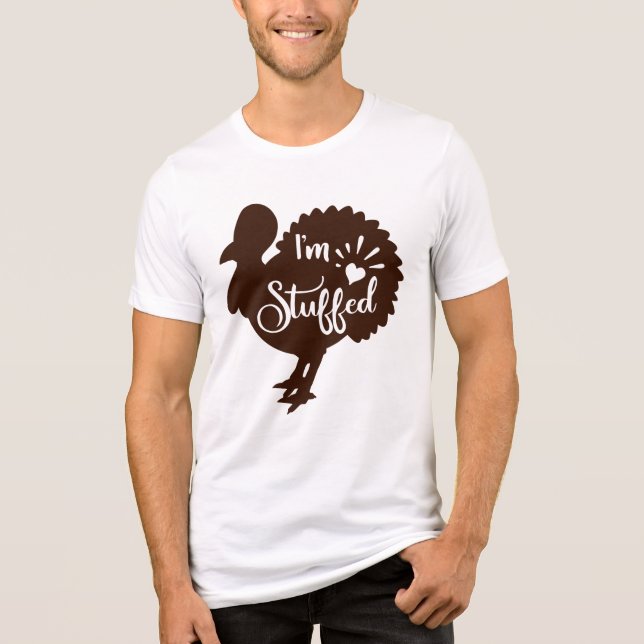Camiseta Triblenda Estoy lleno de diversión en el Día de Acción de Gr (Anverso)