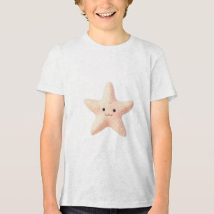 Camiseta Triblenda Estrella de Mar Rosa Adorable