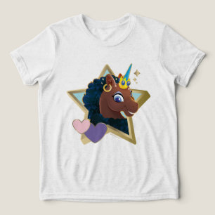 Camiseta Triblenda Estrella mágica africana unicornio