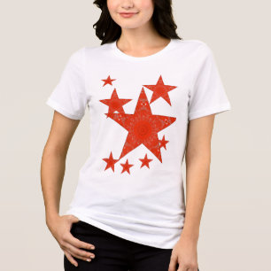 Camiseta Triblenda Estrella Roja 4 de julio Día de la Independencia