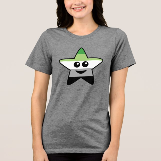 Camiseta Triblenda Estrella romántica camiseta (Anverso)