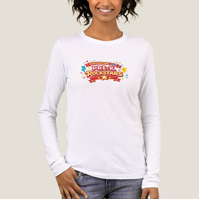 Camiseta Triblenda Estrellas de Pre-K (Anverso)