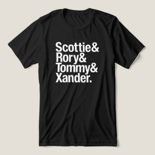 Camiseta Triblenda Estrellas del Golf Nombre Stack Scottie Rory Tommy