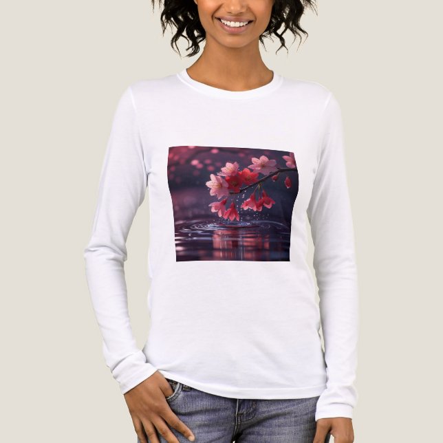 Camiseta Triblenda Estuche elegante para teléfono Sakura Blossom - Ja (Anverso)