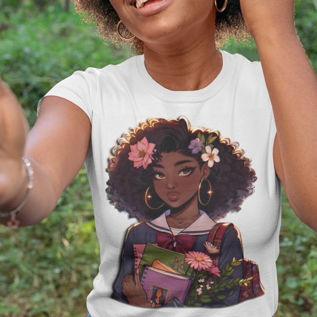 Camiseta Triblenda Estudiante afroamericano bellamente inteligente (Subido por el creador)