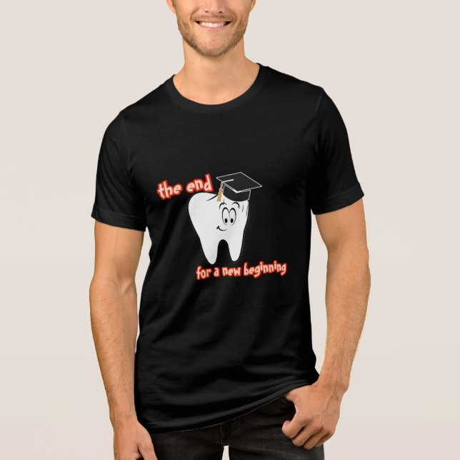 Camiseta Triblenda Estudiante dentista graduado (Anverso)
