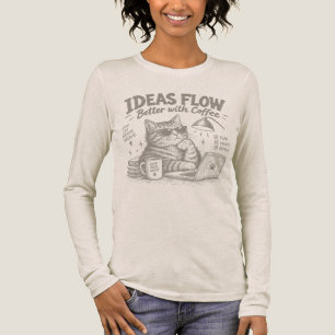 Camiseta Triblenda Estudio de café Ideas Flow Cat