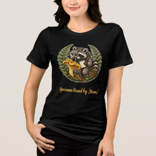 Camiseta Triblenda Estudio de campo del bosque de hongos de mapache