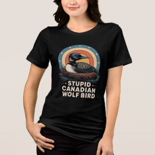 Camiseta Triblenda estúpida canadiense mujer