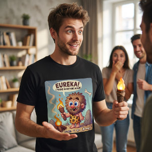Camiseta Triblenda Eureka Cavernícola   Arte Divertido de Descubrimie
