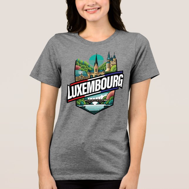 Camiseta Triblenda Europa de Luxemburgo (Anverso)