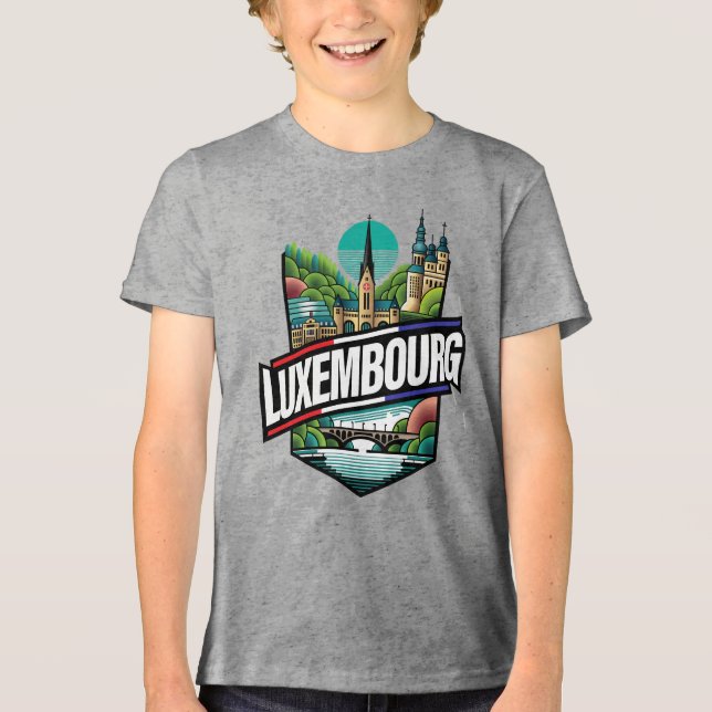 Camiseta Triblenda Europa de Luxemburgo (Anverso)