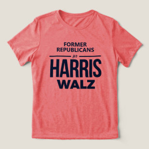 Camiseta Triblenda Ex republicanos por Harris Walz