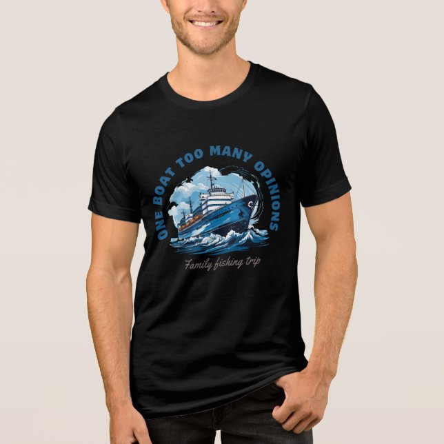 Camiseta Triblenda Expertos Reel en el trabajo Gracioso viaje de pesc (Anverso)