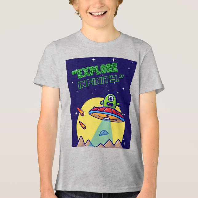 Camiseta Triblenda Explora el infinito (Anverso)
