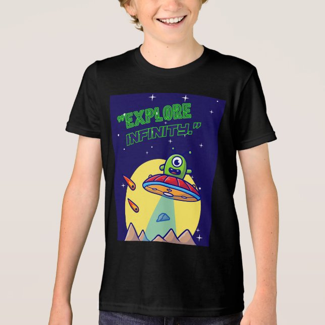 Camiseta Triblenda Explora el infinito (Anverso)