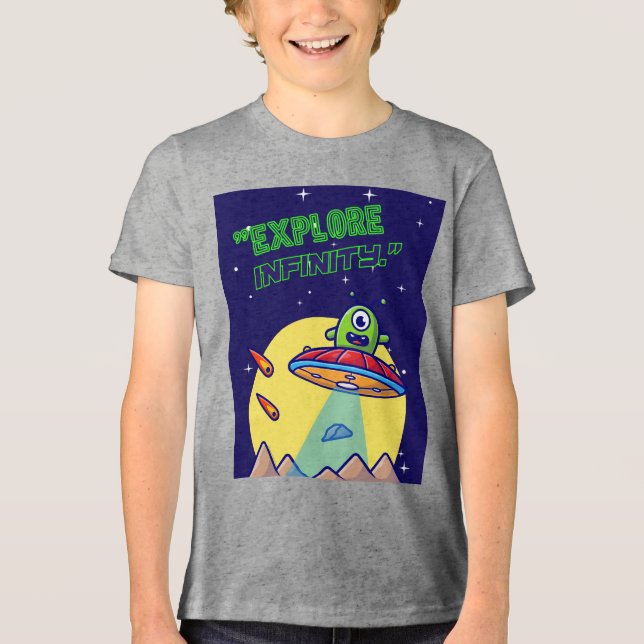 Camiseta Triblenda Explora el infinito (Anverso)