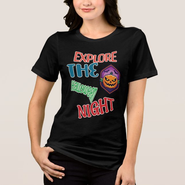 Camiseta Triblenda Explora la noche de Halloween (Anverso)
