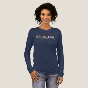 Camiseta Triblenda Exploración de la Naturaleza (Modo oscuro) Manga