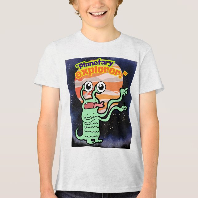 CAMISETA TRIBLENDA EXPLORADOR PLANETARIO (Anverso)